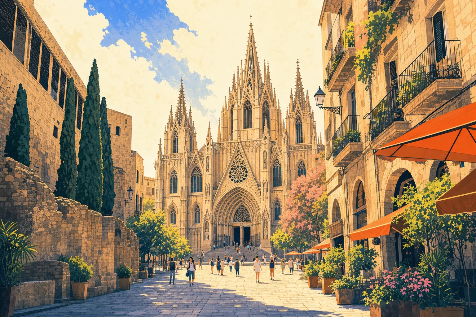 Barri Gòtic and Cathedral of Barcelona