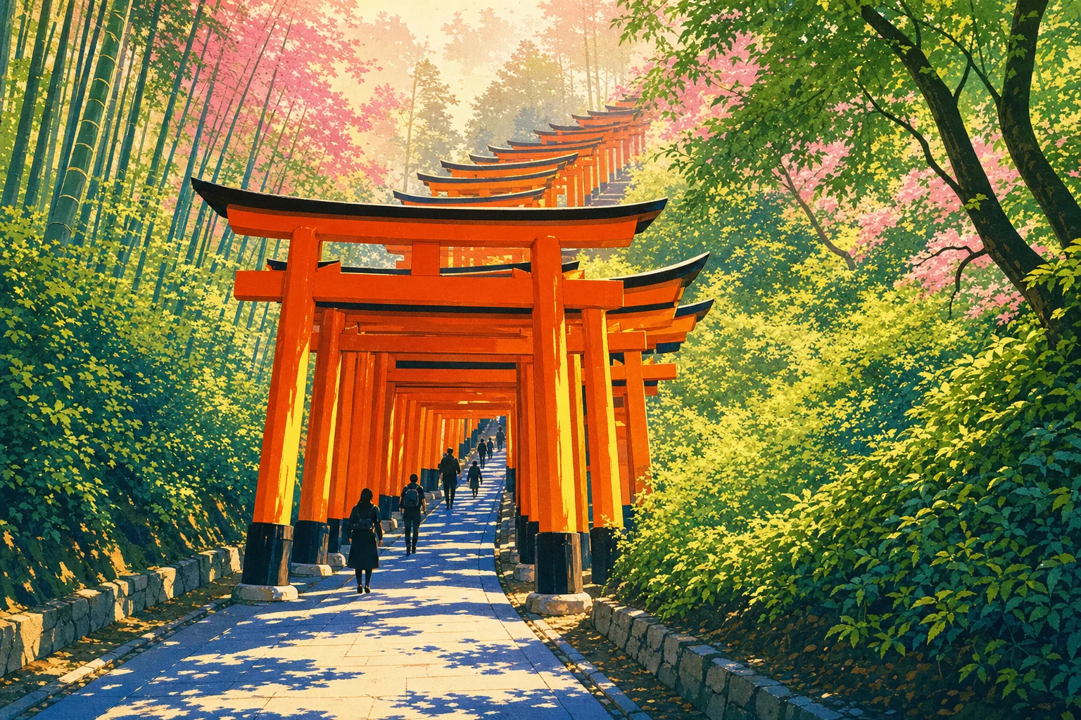 Walk Fushimi Inari’s Torii Tunnel
