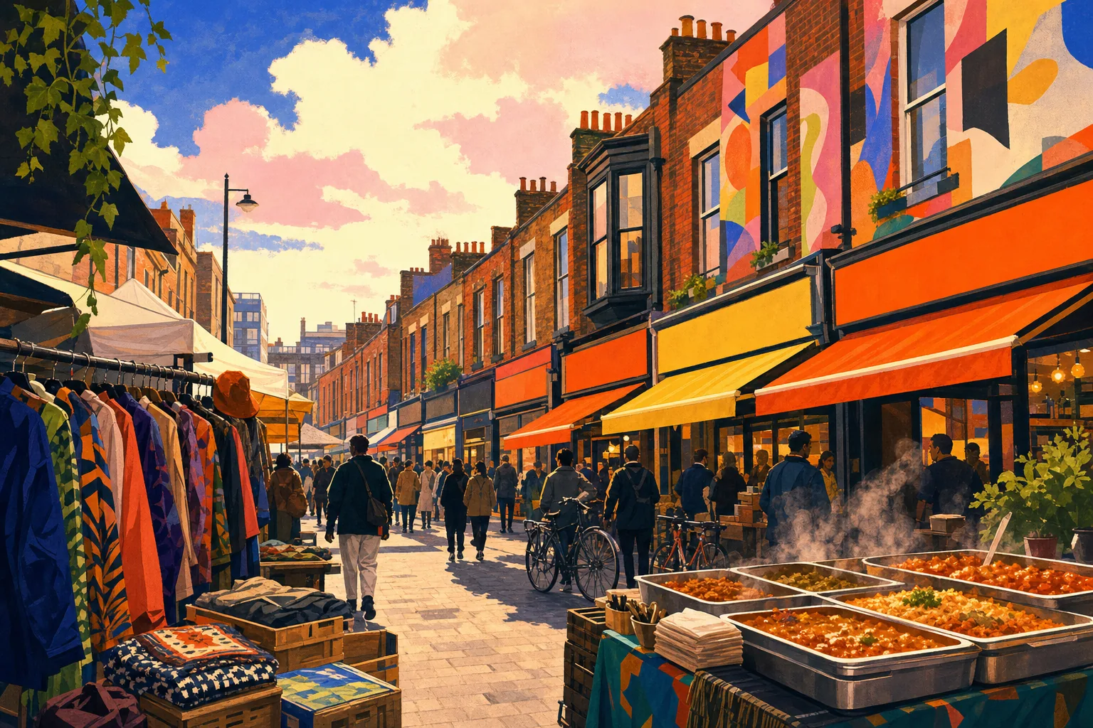 Brick Lane Sunday market and curry crawl