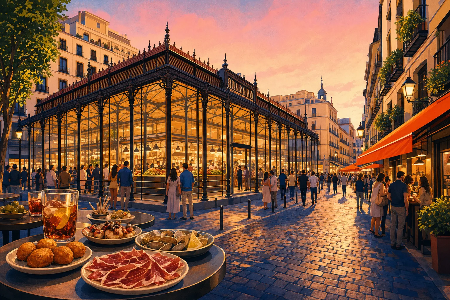 Tapas crawl around Mercado de San Miguel