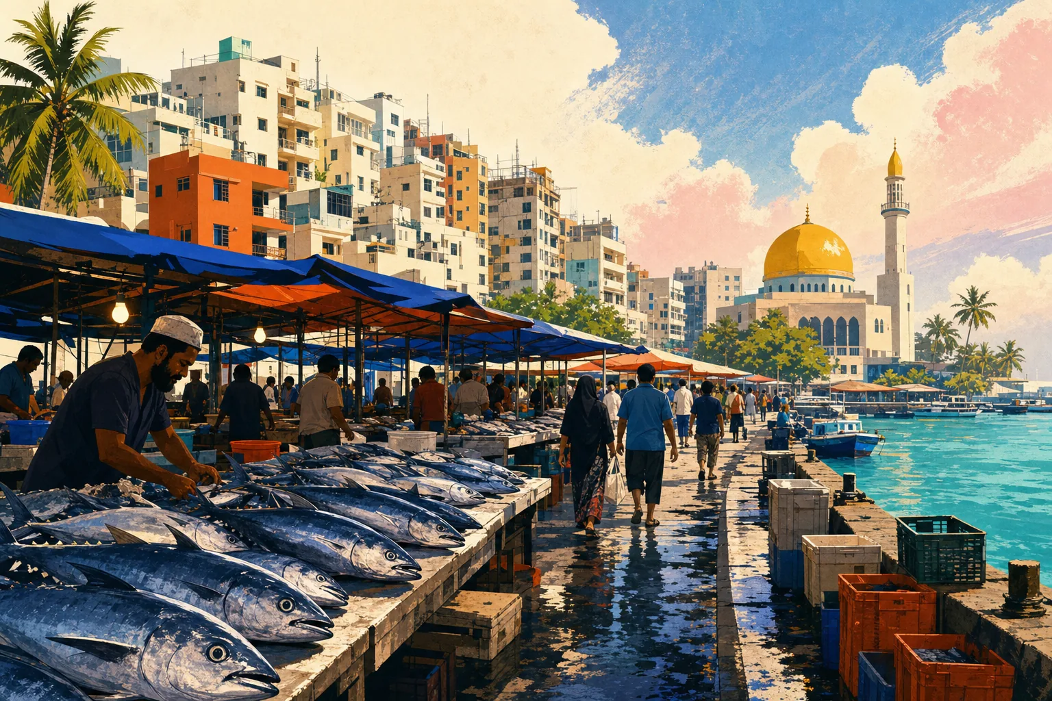 Malé & the fish market