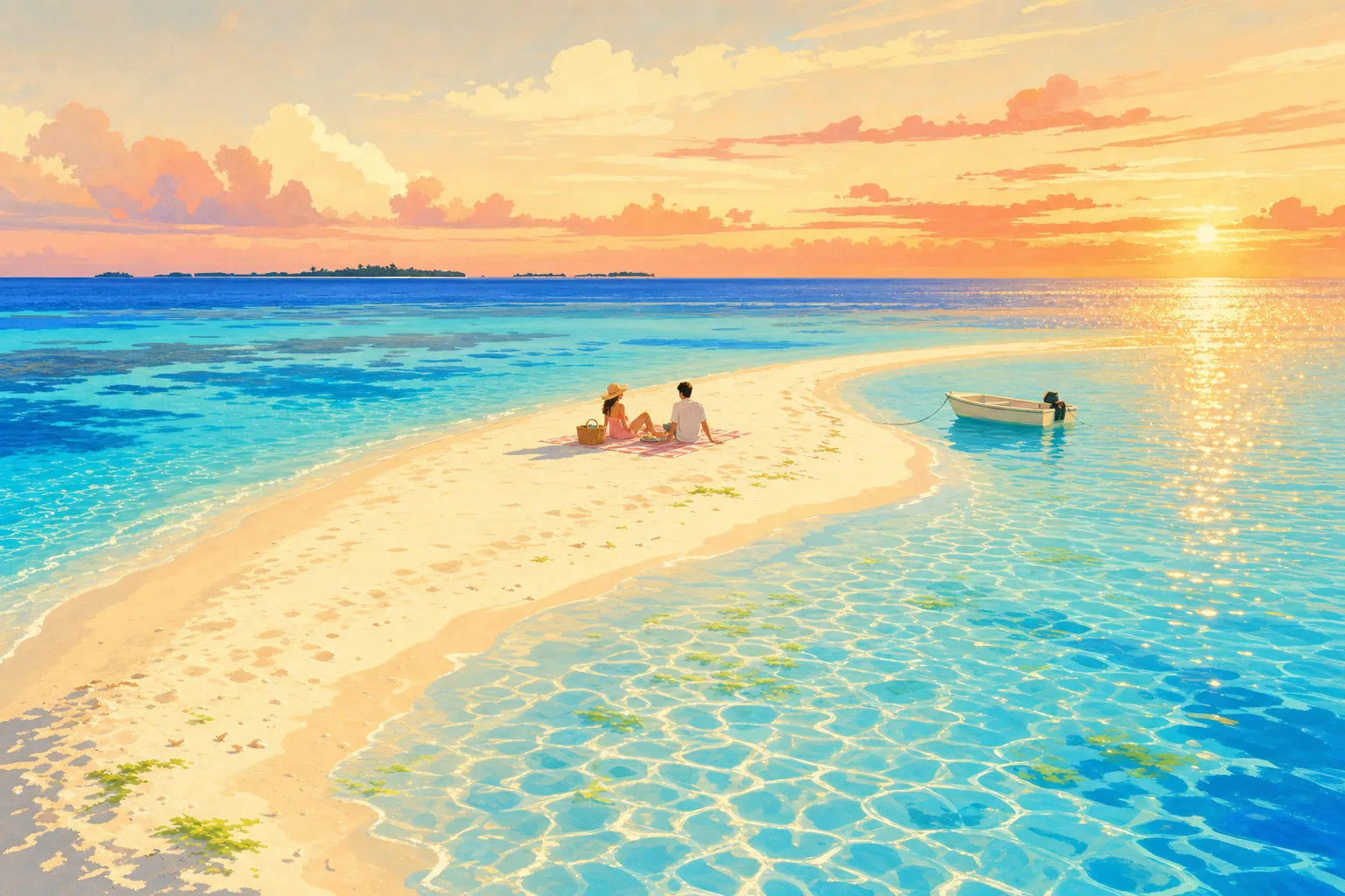 Sandbank picnic