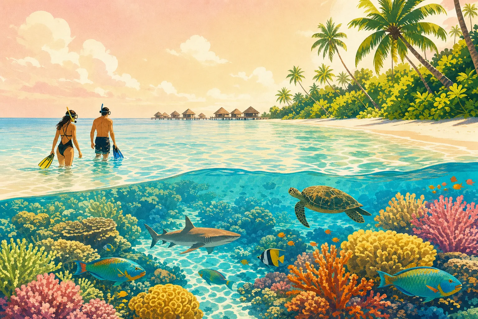Snorkel the house reef