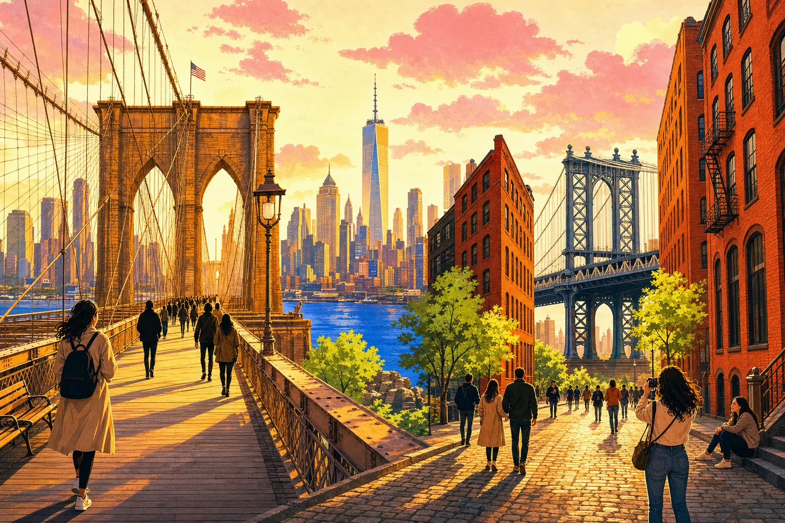 Brooklyn Bridge Walk & DUMBO Photos