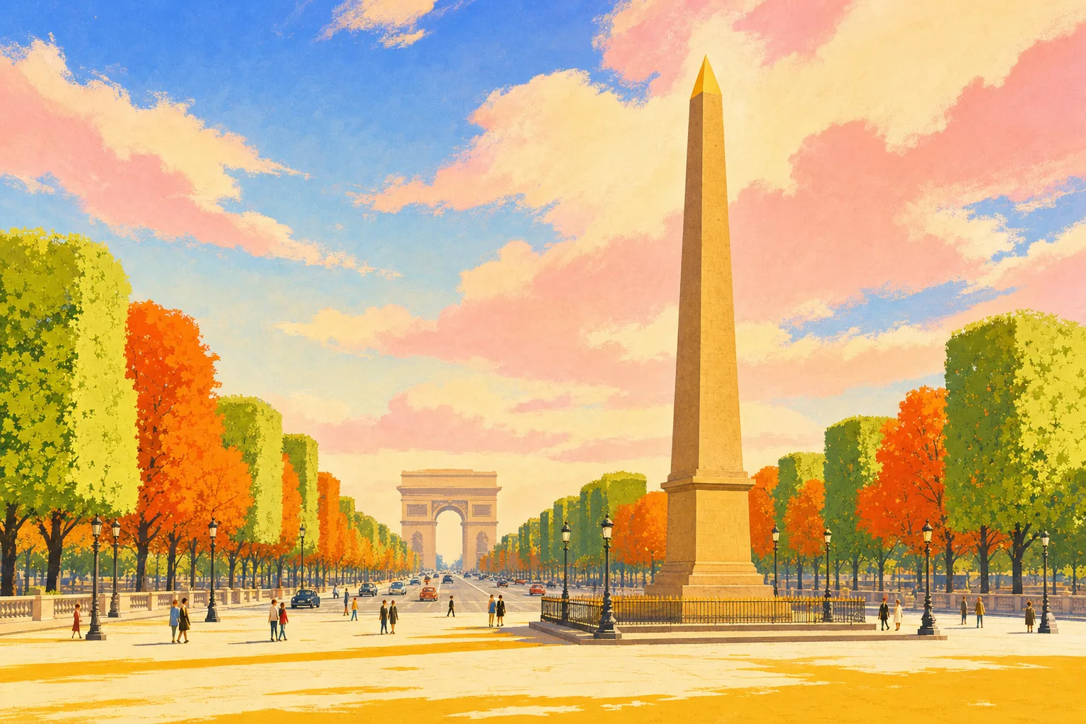 Champs-Élysées and Place de la Concorde
