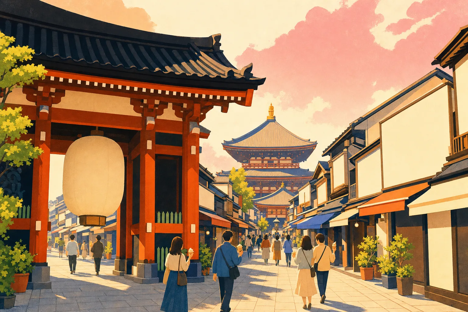 Asakusa temple-and-backstreets walk
