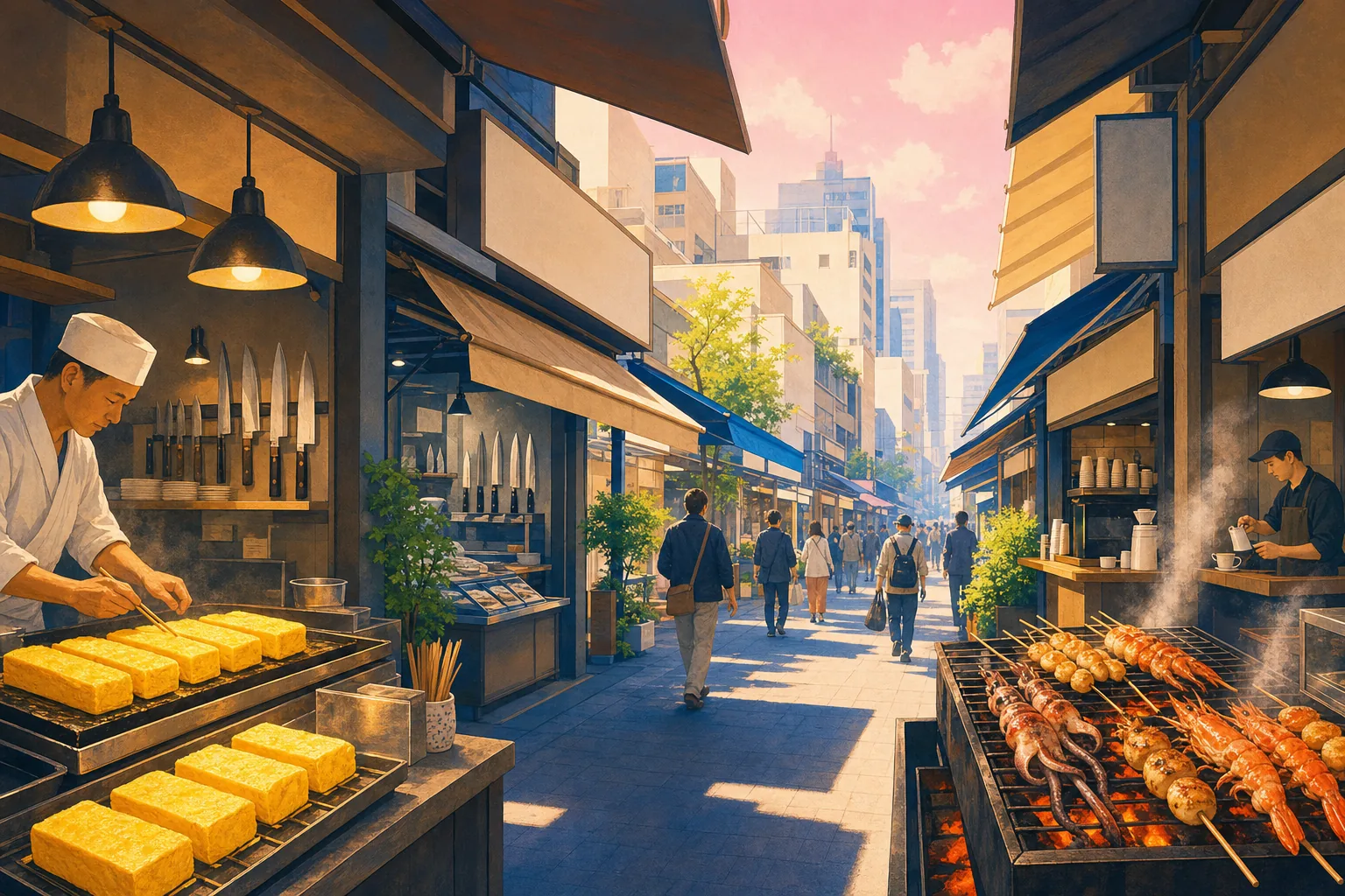 Tsukiji Outer Market grazing