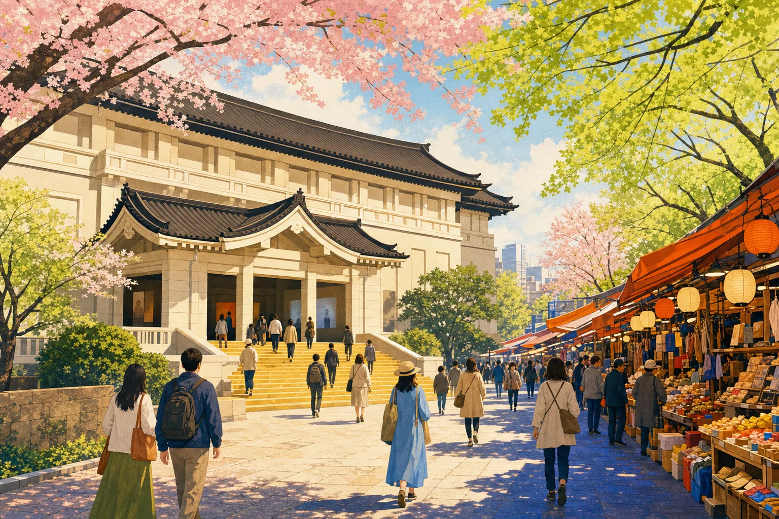 Ueno museums and market lanes