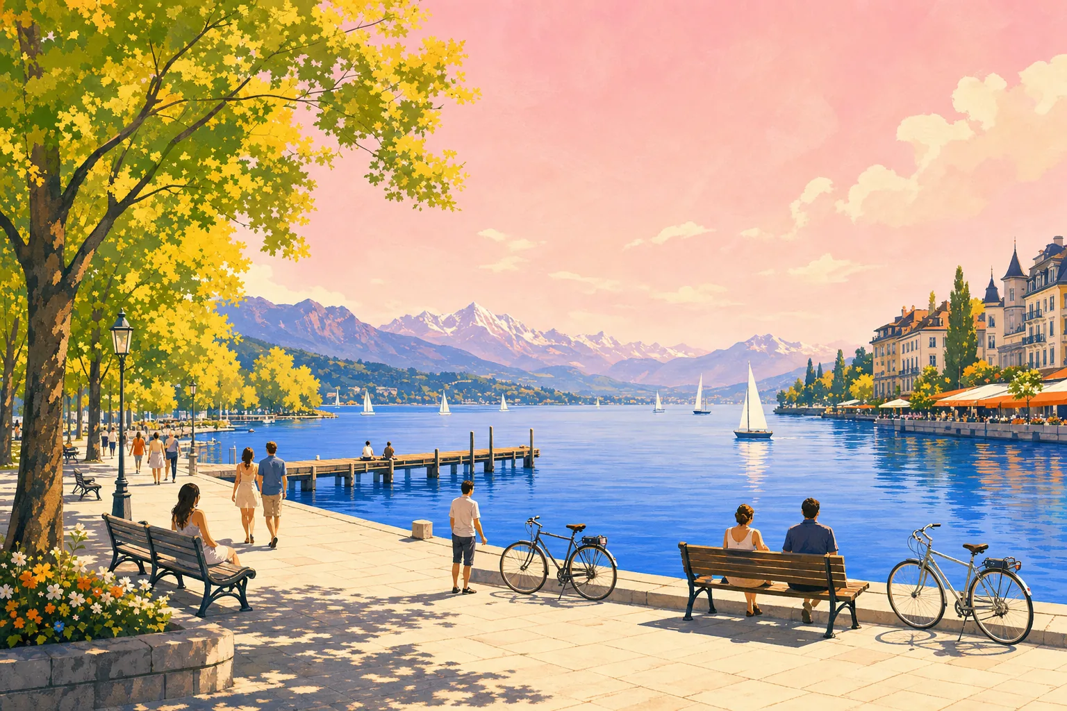 Lake Zurich Seepromenade
